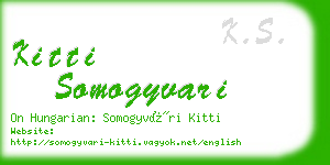 kitti somogyvari business card